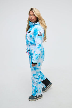 Blue Tie Dye -  Shaped Women's Ski Suit