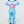 Blue Tie Dye -  Shaped Women's Ski Suit