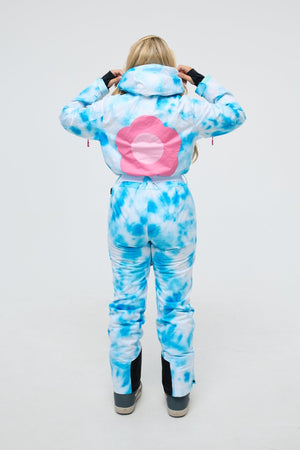 Blue Tie Dye -  Shaped Women's Ski Suit