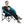 KingCamp Foldable Indoor/Outdoor Saucer Lounge Camping & Room Chair, Black/Blue