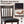 25 Inches Set of 2 Bar Stools with Rubber Wood Legs