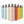 22 Oz Double-walled Insulated Stainless Steel Water Bottle with 2 Lids and Straw-Yellow