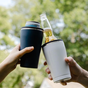 Keep It Cool Insulated Tumbler for Cans and Bottles, Slim Cans, 12 oz. and 16 oz. Beverage Cooler - TRAPSKI