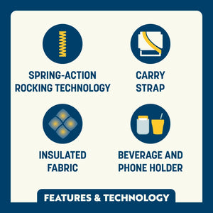 GCI Outdoor Kickback Insulated Rocker - Case Pack Bundle
