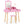 Kid Vanity Table Chair Set with Mirror and 2 Large Storage Drawers
