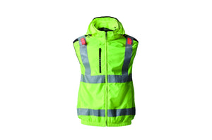 24V Battery-Powered Fan-Cooled Safety Vest Hi-Vis Complete Cooling System