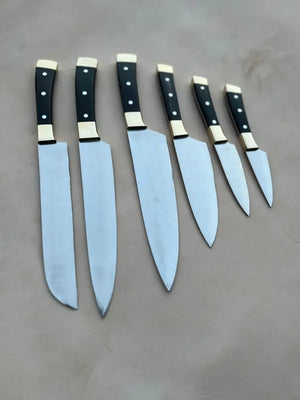 Professional Chef knife Set with Leather Case-0203