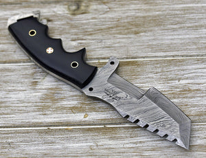 Knightmaker Damascus Steel Tracker Knife - TRAPSKI