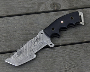 Knightmaker Damascus Steel Tracker Knife - TRAPSKI