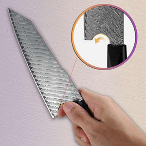 Kotetsu VG10 Chef Knife Damascus Kiritsuke Knife with Exotic Rosewood Handle - TRAPSKI