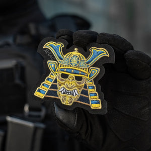 M-Tac Samurai Mask Embroidered Patch