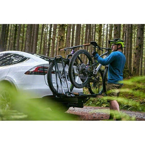 Kuat Piston Pro X Hitch Bike Rack - 2-Bike, LED Lights with 4-Pin Plug, Kashima Coat, Galaxy Gray - TRAPSKI