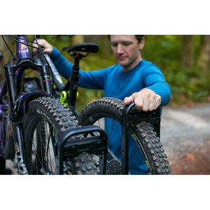 Kuat Piston Pro X Hitch Bike Rack - 2-Bike, LED Lights with 4-Pin Plug, Kashima Coat, Galaxy Gray - TRAPSKI