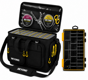 Beyond Fishing Hauler Tackle Bags  With or Without Tackle Box Available in Medium, Large, and Extra-Large