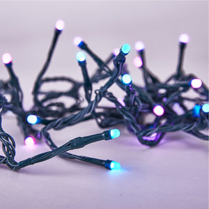 Home Heritage Luminations 6.5 Ft RGB LED Indoor/Outdoor String Lights, 40 Count