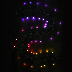 Home Heritage 33' Wrapped Dome Holiday Lights, App Control, 100 RGB LEDs, 6 Pack