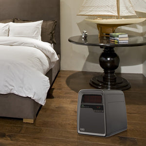 Lasko QB16103 Portable Electric 1500W Infrared Quartz Space Heater with Remote