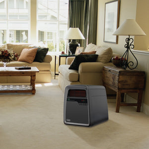 Lasko QB16103 Portable Electric 1500W Infrared Quartz Space Heater with Remote