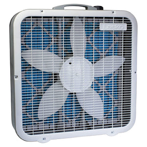 Lasko Air Flex Portable Home Office 3 Speed Air Purifier Box Fan, White (2 Pack)