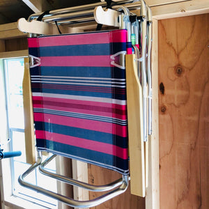 Lawn Chair Organizer – Shed Storage Rack for Yard Chairs