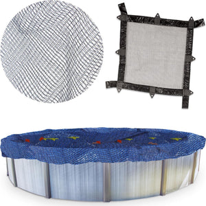 Swimline 21 Foot Round Above Ground Swimming Pool Leaf Net Top Cover | CO921