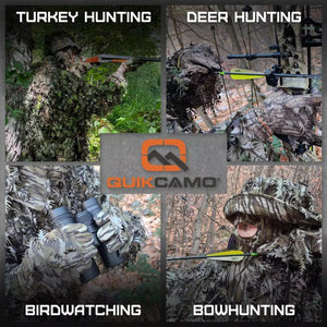 Leafy Camo Gloves (Fingerless or Touchscreen Tips) - TRAPSKI