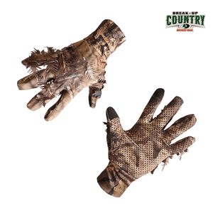 Leafy Camo Gloves (Fingerless or Touchscreen Tips) - TRAPSKI