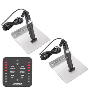 Lectrotab XKA Stainless Steel Trim Tab Kit w/One-Touch Control - 9 x 18 - TRAPSKI