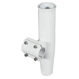 Lee's Clamp-On Rod Holder - White Aluminum - Horizontal Mount - Fits 1.050" O.D. Pipe - TRAPSKI