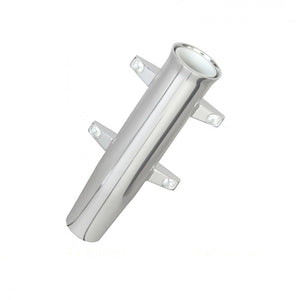 Lees Aluminum Side Mount Rod Holder - Tulip Style - Silver Anodize - TRAPSKI