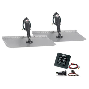 Lenco 12"x12" Standard Trim Tab Kit w/Standard Integrated Switch 12V - TRAPSKI
