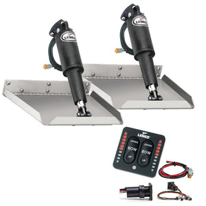 Lenco 9" x 9" Edgemount Trim Tab Kit w/LED Indicator Switch Kit 12V - TRAPSKI