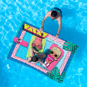 Novation iQ Mini Floating Oasis 6 x 4 Water Mat, Vacay All Day - TRAPSKI
