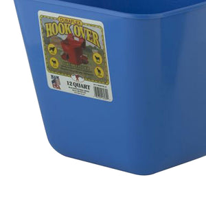 Little Giant 12 qt. Mountable Livestock & Pet Hook Bucket Feeder, Berry Blue - TRAPSKI