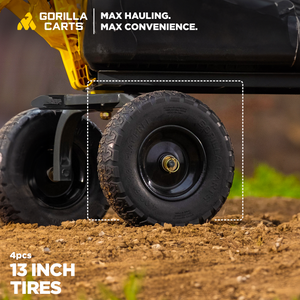 Gorilla Carts 13" No Flat Replacement Tire for Utility Carts GCG-7 & GCG-1200