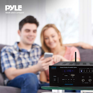 Pyle Bluetooth Compact PA Speaker & Microphone Receiver Address Amplifier System