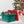 HOMZ Durabilt 15 Gallon Heavy Duty Holiday Storage Tote, Green/Red (2 Pack)