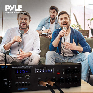 Pyle Bluetooth Compact PA Speaker & Microphone Receiver Address Amplifier System