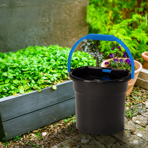 Gracious Living 5.8 Gallon Flat Back Indoor Outdoor Garden Water Bucket (6 Pack)