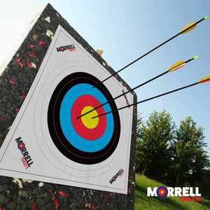 Morrell Targets 100 Pieces Thin Paper Archery Target with Card Stock, 4 Pack