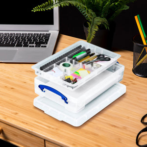 Really Useful Box 4L Storage Container with Lid and Clip Lock Handles, (3 Pack)