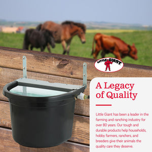 Little Giant 4 Gal. Float Controlled Waterer Livestock Water Trough (2 Pack)