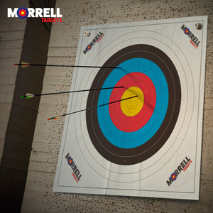 Morrell Targets 100 Pieces Thin Paper Archery Target with Card Stock, 4 Pack