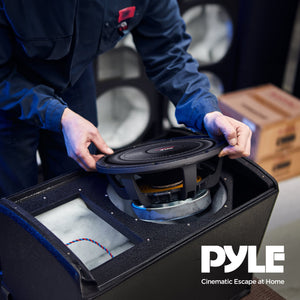 Pyle PLPW15D 15" 2000W 4-Ohm Car Subwoofer Pair & QBASS15 Dual Ported Enclosure