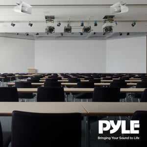 Pyle 8" 65 Watts 8 Ohms Indoor and Outdoor PA Horn Speaker, White (2 Pack)