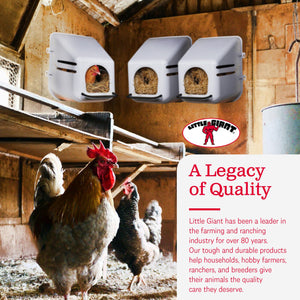Little Giant Single Plastic Mountable Chicken Nesting Box with Ventilation Holes