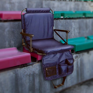 Four Seasons Courtyard Padded Stadium Comfort Seats Back Support Chairs, 4 Pack