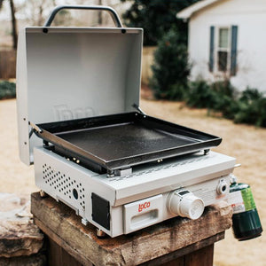 Loco Cookers 1 Burner Portable Tabletop Digital Propane SmartTemp 16" Flat Top - TRAPSKI