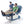 Graham Field Lumex 3 Position Medical Recliner Geri Chair w/ Wheels, Royal Blue