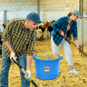 Little Giant 70 Quart Durable and Versatile Utility Muck Tub w/Handles, Berry - TRAPSKI
